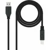 Image de Nanocable 10.01.0802-Bk Câble Usb 2 M Usb 3.2 Gen 1 3.1 Gen 1 Usb A Usb B Noir