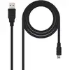 Image de Nanocable 10.01.0400 câble USB USB 2.0 0,5 m USB A Mini-USB B Noir - Neuf