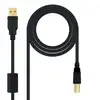Image de Câble USB 2.0 A vers USB-B NANOCABLE 10.01.120 Noir