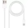 Image de Câble Nanocable USB-A - Lightning M/M 1m (Blanc) #6POURCENT