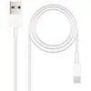 Image de Nanocable 10.10.0401 câble Lightning 1 m Blanc - Neuf