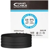 Image de Nanocable 10.20.0304-EXT-BK Cat.5e/ 305m/ Waterproof/ Black/ Outdoor UTP RJ45 Cable Reel