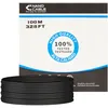 Image de 100m Bobine Câble Utp Catégorie 6 Ofc Awg24 Rigid Outdoor Suitable Couleur Noir 10.20.0502-ext-bk
