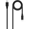 Image de Nanocable USB 2.0, 0.5m câble USB 0,5 m USB C USB A Noir - Neuf