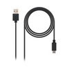 Image de Câble USB A vers USB-C NANOCABLE 10.01.210 Noir