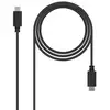Image de Nanocable USB 2.0, 1m câble USB USB C Noir - Neuf