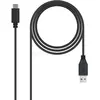 Image de Câble Nanocable USB-A/C 3.1 M/M 1m (Noir) #6POURCENT