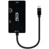 Image de Nanocable 10.16.4301-BK câble vidéo et adaptateur 0,1 m USB Type-C VGA (D-Sub)+ HDMI + DVI Noir - Neuf