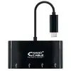 Image de Adaptateur USB-C vers USB NANOCABLE 10.16.4401-BK (10 cm) Noir