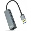 Image de hub USB 4 ports NANOCABLE 10.16.4402 USB 3.0 Gris
