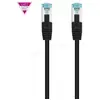Image de Câble/Cordon réseau RJ45 Nanocable Catégorie 7 S-FTP (S/FTP) Droit 2m (Noir) #6POURCENT
