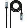 Image de Câble Nanocable USB-C 3.2 M/M 1m 100W (Noir/Gris) #6POURCENT