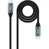 Image de NANOCABLE 10.01.4301 - Câble USB 3.2 Gen2x2 20Gbps 5A/100W 4K/60Hz USB-C/M-USB-C/M, noir, 1m