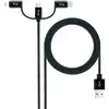 Image de Nanocable 10.01.3200 câble USB USB 2.0 1 m USB A Micro-USB B Noir - Neuf