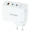 Image de Tooq Gan Chargeur Mural 2Xusb-C/Pd +Usb-A/Qc 100W, Blanc - Neuf