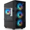 Image de Boitier Mini Tour Micro ATX TooQ Seizure TQGCC901-B RGB avec panneau vitré (Noir) #4POURCENT