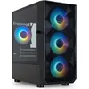 Image de Tooq Tqgcc901-b Seizure Micro Atx Argb Boîtier tour Pc Noir Noir One Size