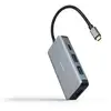 Image de Nanocable 10.16.1005 hub & concentrateur USB 3.2 Gen 1 (3.1 Gen 1) Type-C 5000 Mbit/s Gris - Neuf