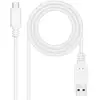 Image de Nanocable 10.01.2103-W câble USB USB 2.0 3 m USB C USB A Blanc - Neuf