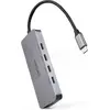 Image de Hub USB-C 3.2 Nanocable - 3 ports (Gris) #6POURCENT