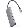 Image de Nanocable 10.16.4505 hub & concentrateur USB 3.2 Gen 1 (3.1 Gen 1) Type-C 5000 Mbit/s Gris - Neuf