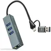Image de Nanocable 10.03.0412, Câble, USB 3.2 Gen 1 (3.1 Gen 1) Type-C, 1 000 Mbit/s, Gris, ABS (acrylonitrile-butadiène-styrène), Aluminium, USB