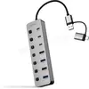 Image de Hub USB-C / USB- A Nanocable - 7 ports (Gris) #6POURCENT