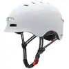 Image de Casque homologué Youin avec éclairage LED USB réglable Taille L (58-61 cm) Blanc - Neuf
