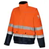 Image de Blouson de travail Würth MODYF 2 en 1 haute-visibilité LUMEN orange/marine 3XL