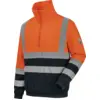 Image de Sweat De Travail Zippé Haute Visibilite Orange/marine L