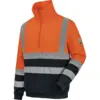 Image de Sweat de travail zippé HAUTE VISIBILITE LUMEN Orange/Marine 3XL