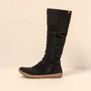 Image de El Naturalista Botte pour Femme N5313 SILK SUEDE BLACK /CORAL Couleur Noir