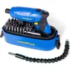 Image de Visseuse à Batterie 3.6V + Embout articulé + Coffret 52 Accessoires GOODYEAR