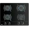 Image de Teka GBC 64000, Noir, Encastrable, 60 cm, Gaz, Verre, 4 zones