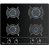 Image de Teka GBC 64000, Noir, Encastrable, 60 cm, Gaz, Verre, 4 zones