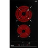 Image de Plan de cuisson vitrocéramique à facettes TEKA 30 x 51 mm 2 zones de cuisson TZC32320BKTTC