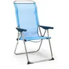 Image de Solenny Fauteuil Pliant Bleu Ergonomique 5 Positions