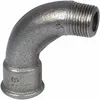Image de Raccord Fonte Noire Coudé 90° À Visser - Mf 3/8' - Grand Rayon - N° 1