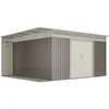 Image de Hoggar - Abri De Jardin Premium Uppsala - 13.22 M2 - Garantie 10 Ans - 397x333x191cm - Remise Métal