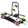 Image de GO BIKER E-TREK Porte-vélos pour 2 vélos - Attelage de remorque avec levier - Serrure de sécurité - Cadre acier/aluminium - Supporte 30kg par rail