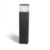 Image de Borne cubique, 90 cm, aluminium et polycarbonate, gris ville