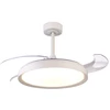 Image de Plafonnier Design, Ventilateur Plafond Led Mistral Blanc En Metal, Mantra