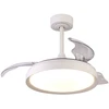 Image de Plafonnier Design, Ventilateur Plafond Led Mistral Mini Blanc En Metal, Mantra