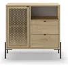 Image de CALICOSY - Petit Buffet 1 Porte 1 Niche et 2 Tiroirs L80 cm - Inca