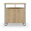 Image de CALICOSY - Petit buffet 2 portes et pieds en métal Dilly - L80 cm