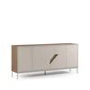 Image de Buffet Lilou - Chêne Artisan & Crème - 4 Portes - 180 X 40 X 80 Cm