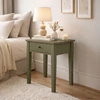 Image de Chevet 1 Tiroir 46x36x55 Cm En Bois De Pin Kaki