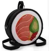 Image de Oh My Pop Pop Maki-Sushi Sac à dos à bandoulière 20 cm, 3.5 litres, Rouge Rond