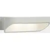 Image de Applique murale LED ovale, aluminium blanc mat, 30 cm