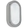 Image de Ledkia - Leds-c4 Basic Aluminium - Cloison Extérieure À 1 Ampoule En Aluminium, Gris Clair Ip65, E27